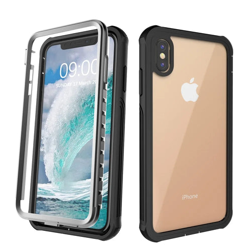 Shockproof All-inclusive PC Protector Cover Built-in PET Front Film for iPhone XS Max 6.5 inch - 1