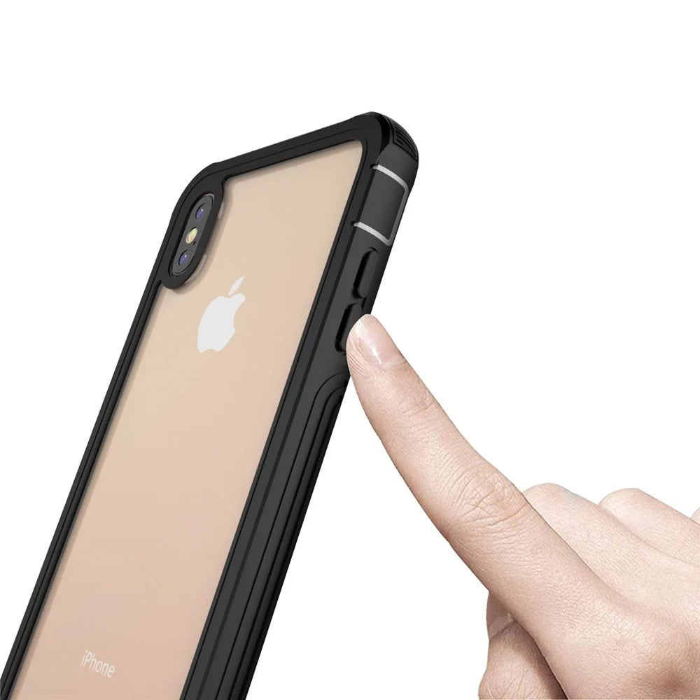 Shockproof All-inclusive PC Protector Cover Built-in PET Front Film for iPhone XS Max 6.5 inch - 3