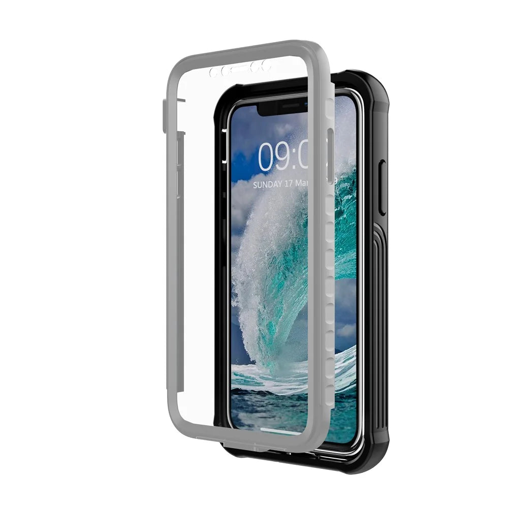 Drop-proof All-wrapped Plastic Phone Shell Built-in PET Screen Film for iPhone 11 Pro Max 6.5 inch - 2