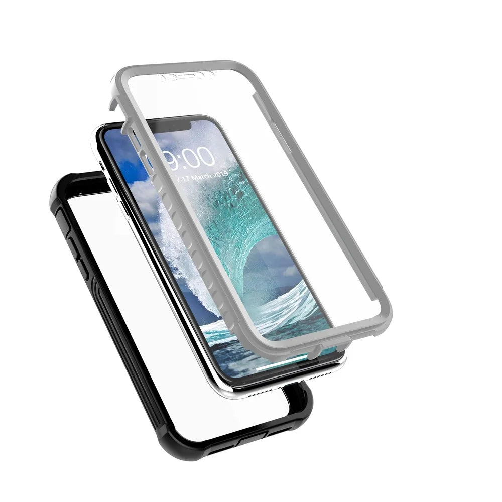 Drop-proof All-wrapped Plastic Phone Shell Built-in PET Screen Film for iPhone 11 Pro Max 6.5 inch - 6