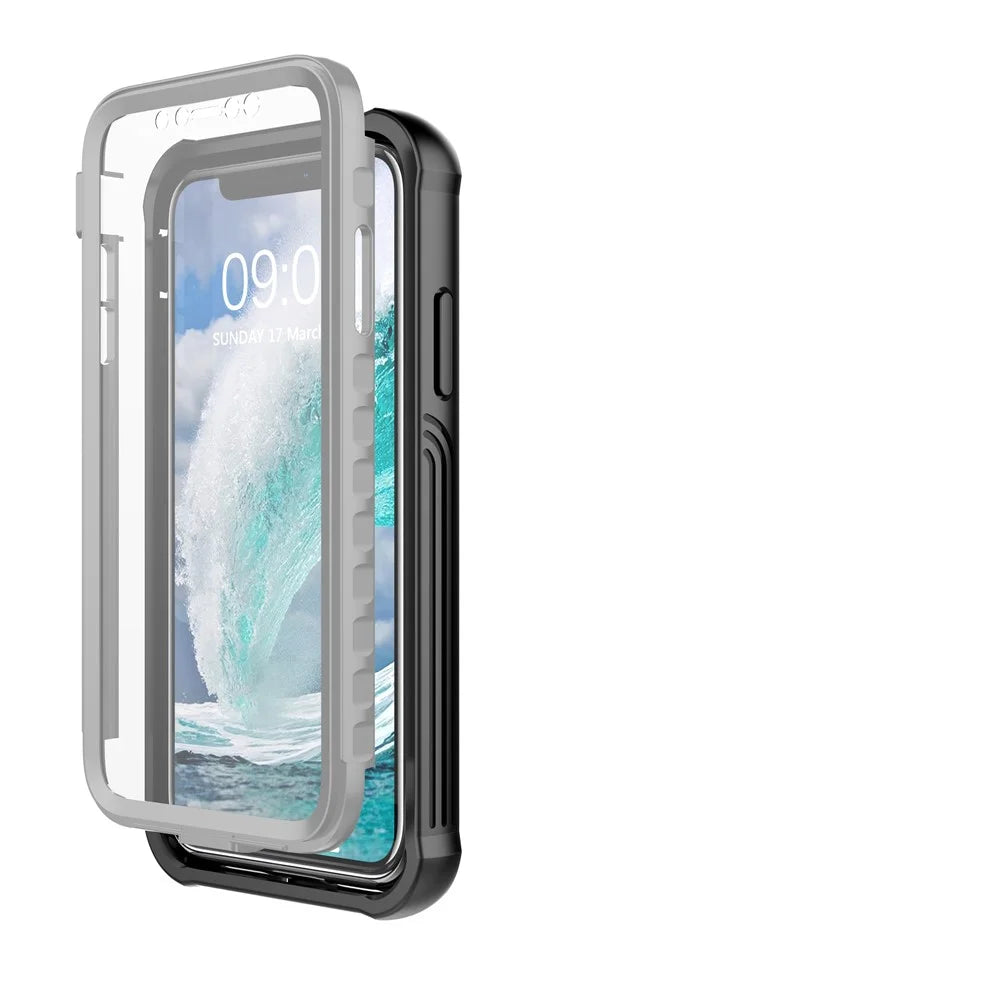 Anti-drop Full-body Protection Hard PC Cover Built-in PET Screen Film for iPhone 11 6.1 inch - 5