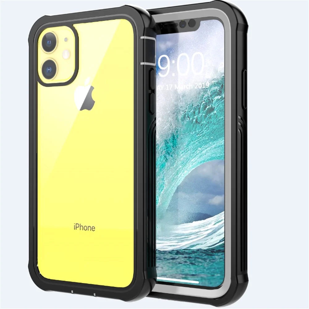 Anti-drop Full-body Protection Hard PC Cover Built-in PET Screen Film for iPhone 11 6.1 inch - 7