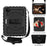 For iPad Pro 11-inch (2022) / (2021) / (2020) 360-degree Swivel Handy Strap Kickstand PC Silicone Tablet Shell with Shoulder Strap - All Black - 2