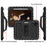 For iPad Pro 11-inch (2022) / (2021) / (2020) 360-degree Swivel Handy Strap Kickstand PC Silicone Tablet Shell with Shoulder Strap - All Black - 3