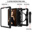 For iPad Pro 11-inch (2022) / (2021) / (2020) 360-degree Swivel Handy Strap Kickstand PC Silicone Tablet Shell with Shoulder Strap - All Black - 4