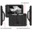 PC + TPU Hybrid Case with 360 Degree Swivel Kickstand Hand Strap and Shoulder Strap for iPad 10.2 (2021)/(2020)/(2019) - Black - 3