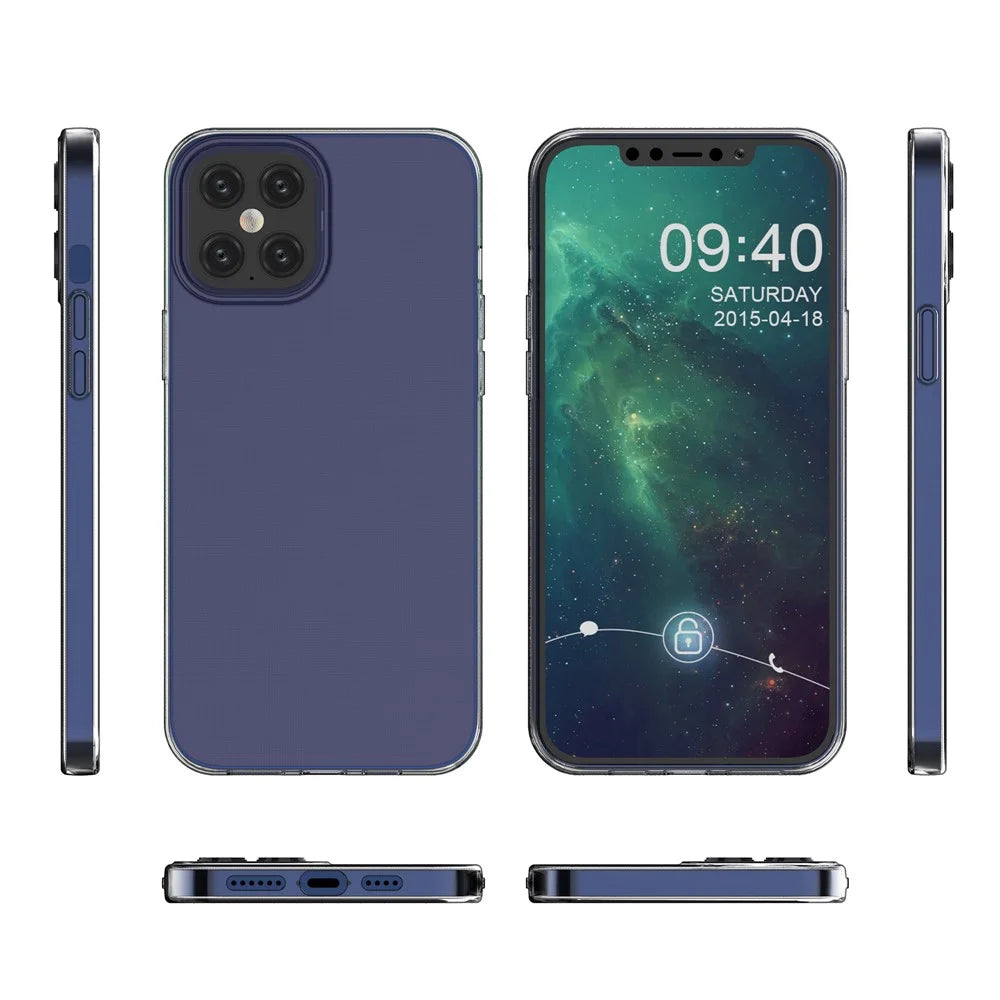 Ultra Thin Clear TPU Phone Cover for Apple iPhone 12 Pro Max 6.7 inch - 7