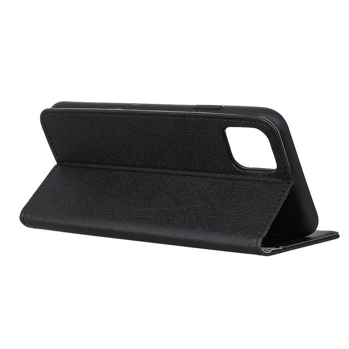Leather Shell with Card Slots for iPhone 12 mini - Black - 4