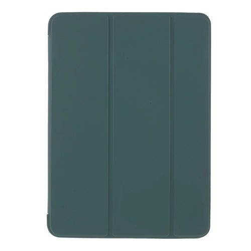 For iPad Pro 11-inch (2022) / (2021) / (2020) / (2018) Tri-fold PU Leather + TPU Tablet Phone Shell - Dark Green - 1