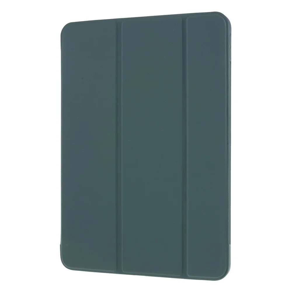 For iPad Pro 11-inch (2022) / (2021) / (2020) / (2018) Tri-fold PU Leather + TPU Tablet Phone Shell - Dark Green - 2