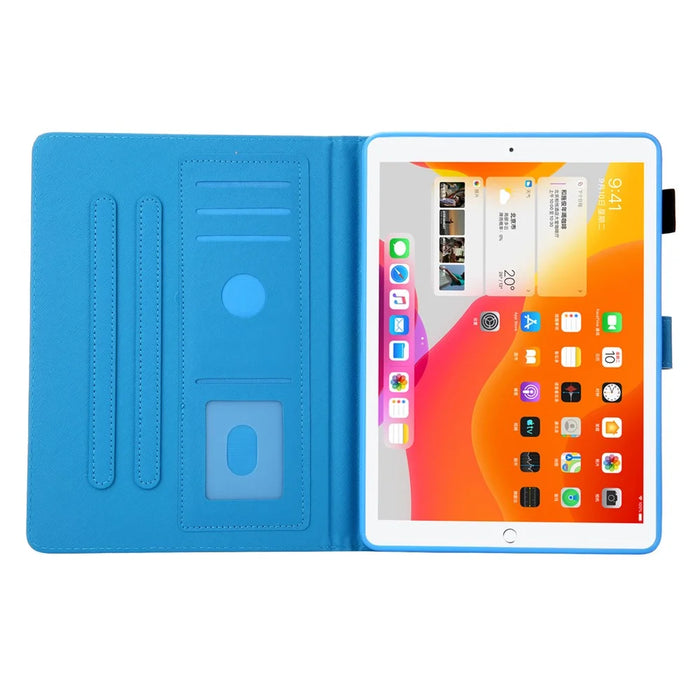Pattern Printing Stand Card Holder Leather Case for iPad 9.7-inch (2018)/(2017)/Air 2/Air (2013) - Pineaoole - 5