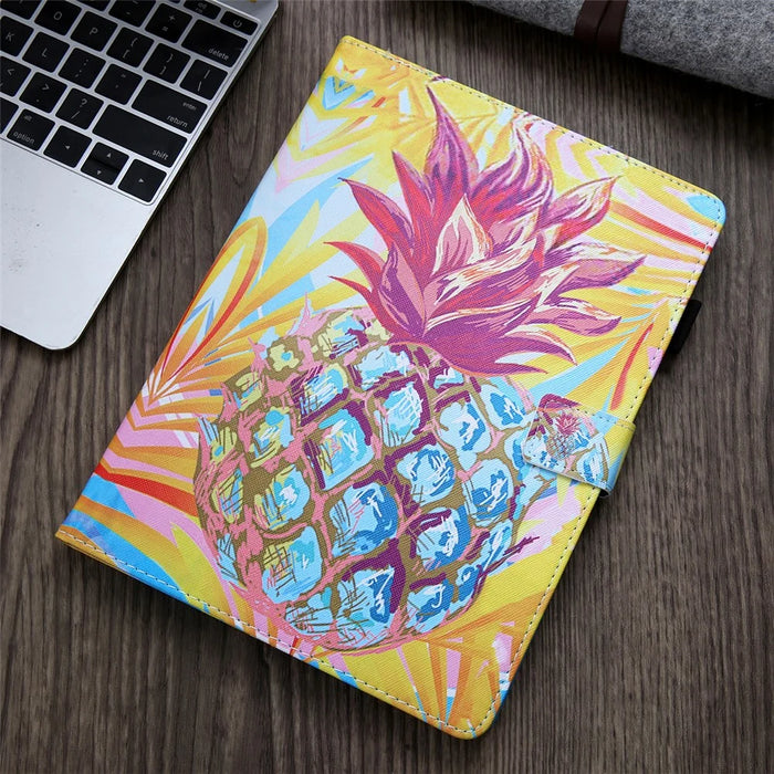 Pattern Printing Stand Card Holder Leather Case for iPad 9.7-inch (2018)/(2017)/Air 2/Air (2013) - Pineaoole - 7