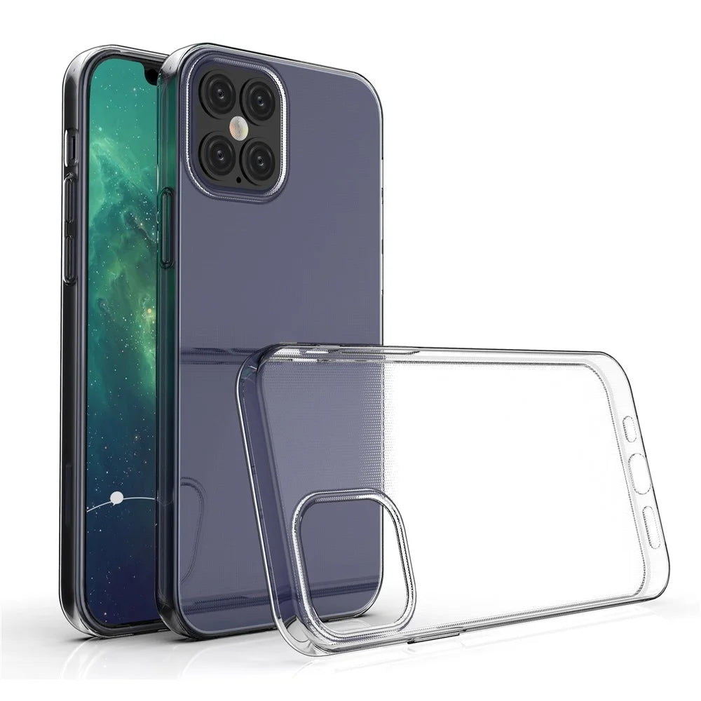 HD Clear Soft Phone Case for iPhone 12 Pro 6.1 inch - 1