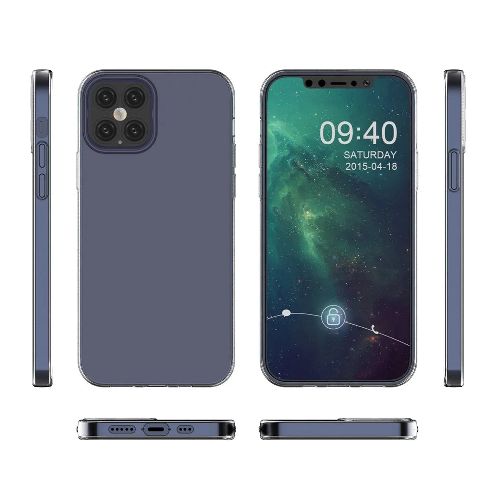 HD Clear Soft Phone Case for iPhone 12 Pro 6.1 inch - 4