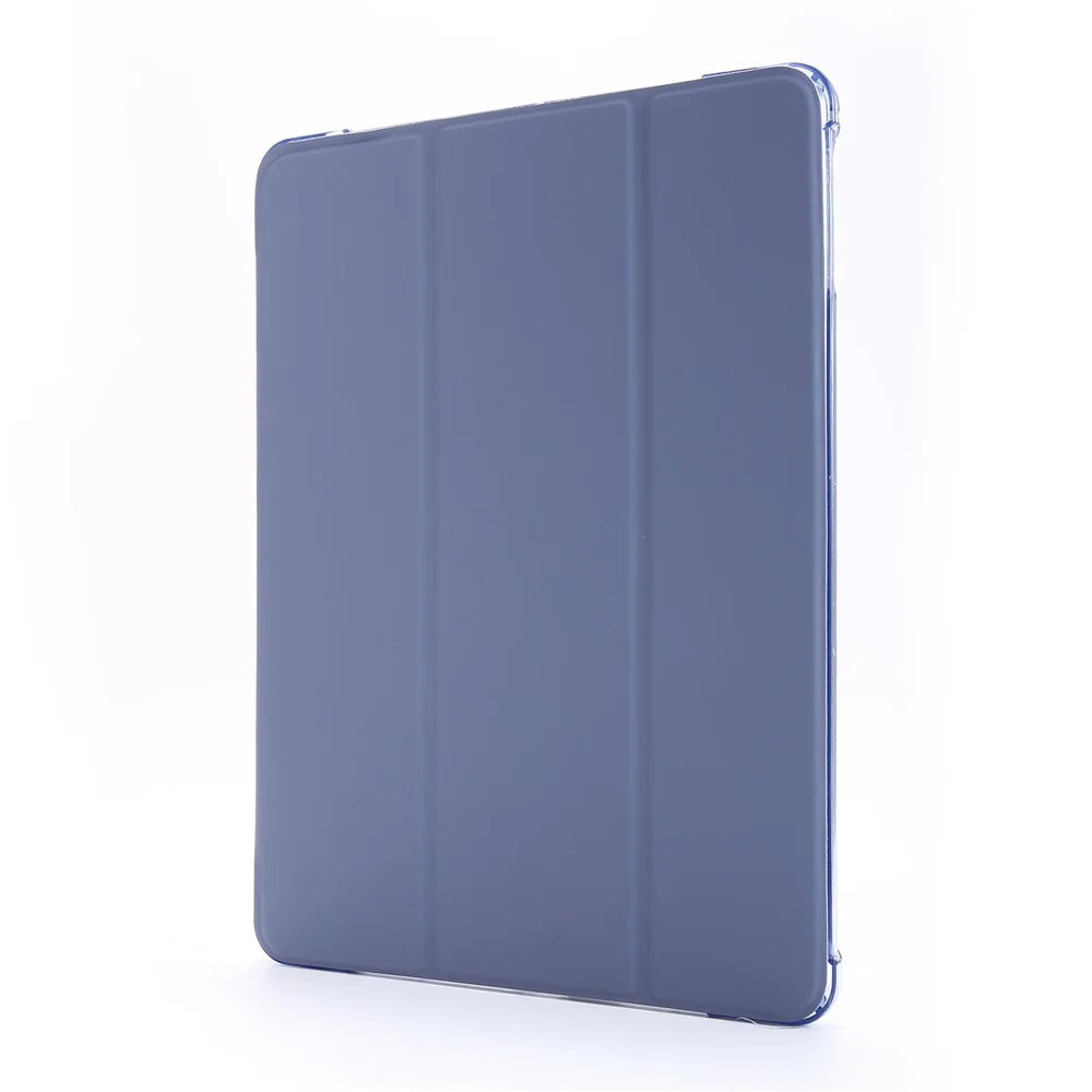 For iPad 9.7-inch (2018) Shockproof Anti-Scratch Cover Tri-Fold Stand Leather Tablet Case with Pen Slot - Purple - 2