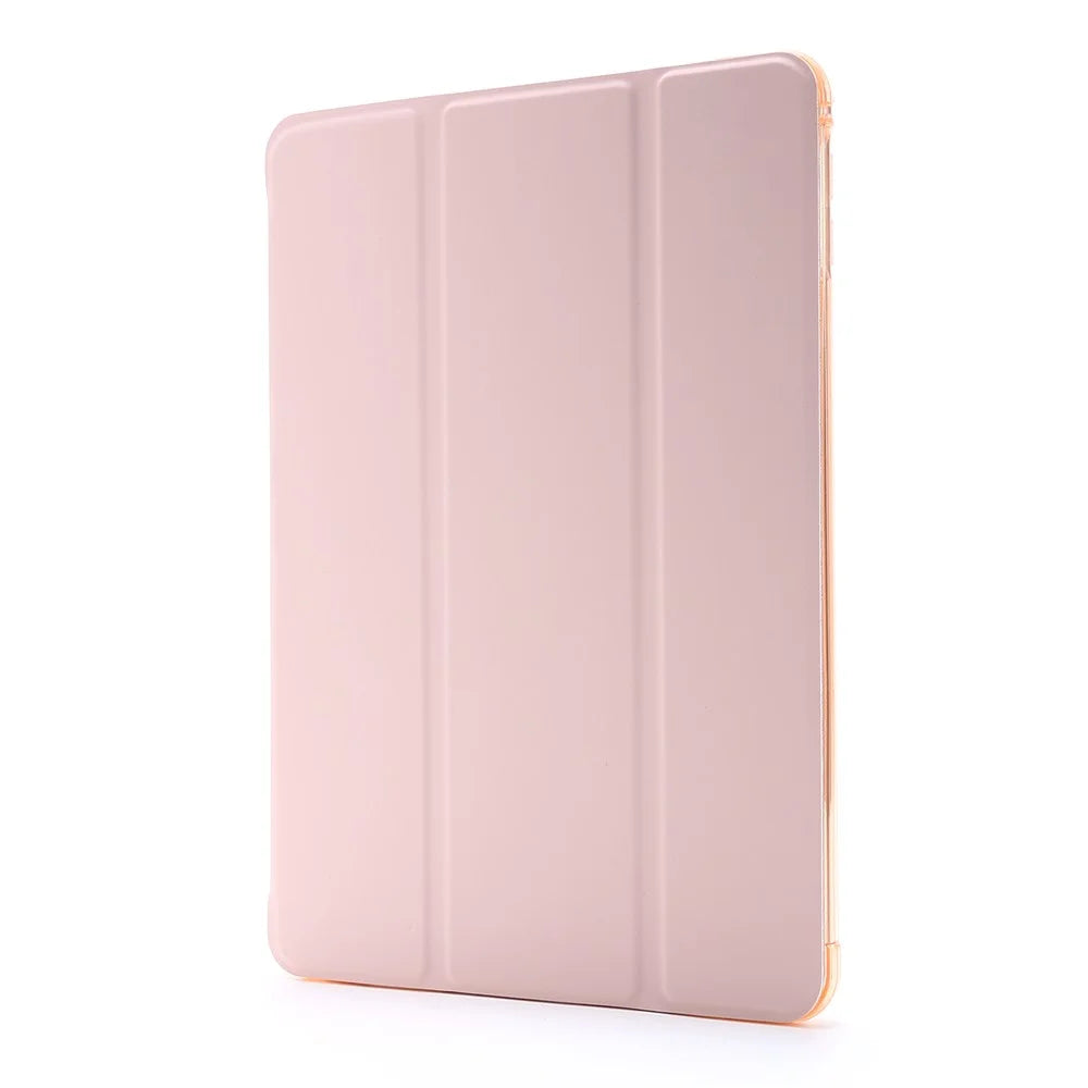 Tri-fold Stand Leather Tablet Shell with Pen Slot for iPad mini (2019) 7.9 inch/iPad mini 4/3/2/1 - Pink - 2