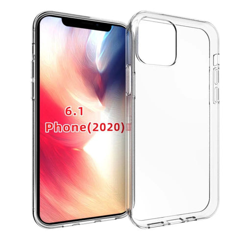 Transparent TPU Anti-fingerprint Phone Case for iPhone 12 Pro 6.1 inch - 1