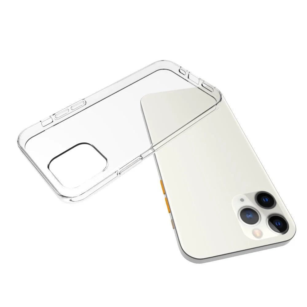 Anti-fingerprint Clear TPU Mobile Phone Shell for iPhone 12 Pro Max 6.7 inch - 5