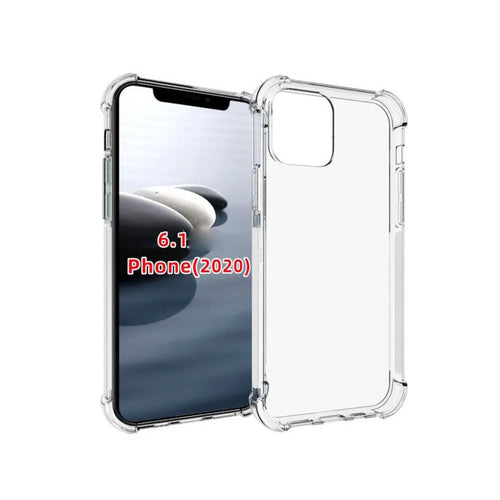 Soft TPU Crystal Transparent Slim Case for iPhone 12/12 Pro 6.1 inch, Shockproof Corners Anti-Slip Protective Phone Cover - 1