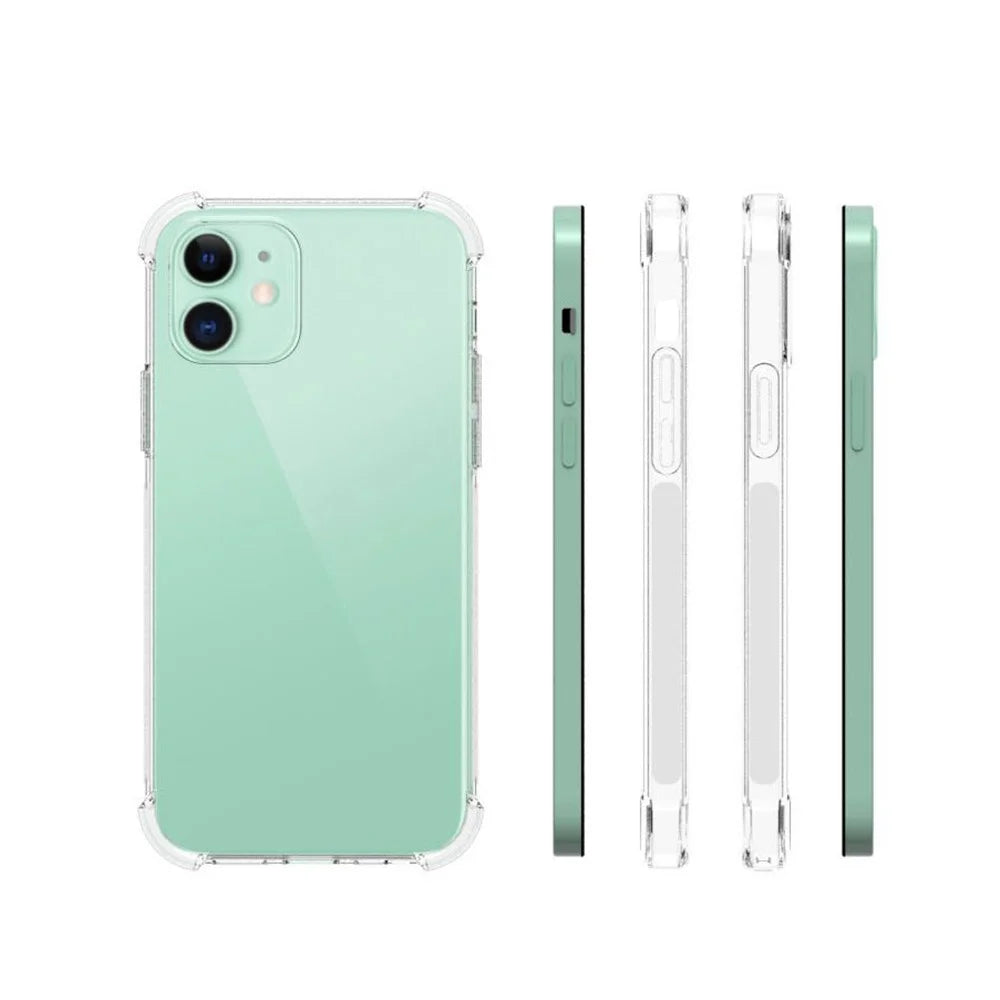 Soft TPU Crystal Transparent Slim Case for iPhone 12/12 Pro 6.1 inch, Shockproof Corners Anti-Slip Protective Phone Cover - 3