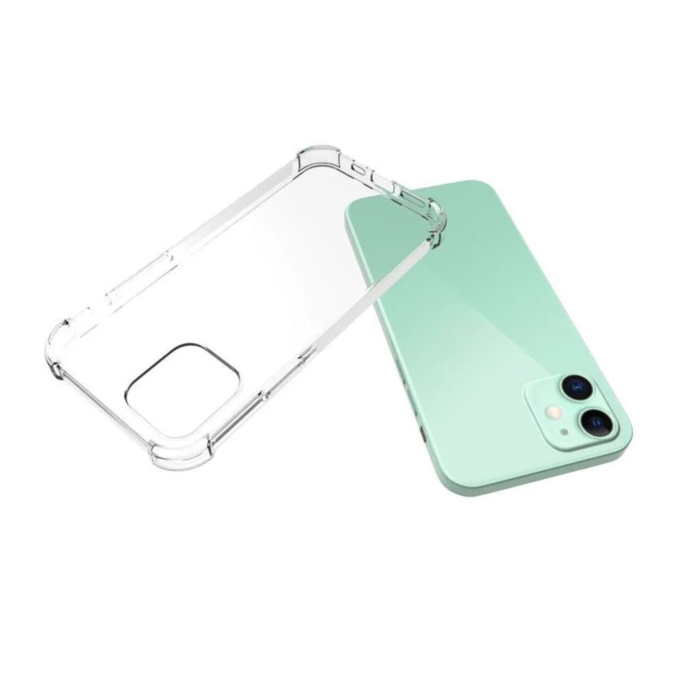 Soft TPU Crystal Transparent Slim Case for iPhone 12/12 Pro 6.1 inch, Shockproof Corners Anti-Slip Protective Phone Cover - 4