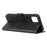 PU Leather Magnetic Wallet Stand Phone Shell for iPhone 12 Pro/12 - Black - 3