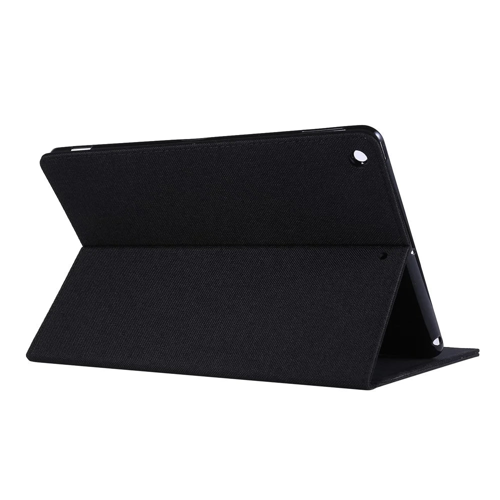 Cloth Texture Card Slots Stand Leather Flip Case for iPad 10.2 (2021)/(2020)/(2019) - Black - 3