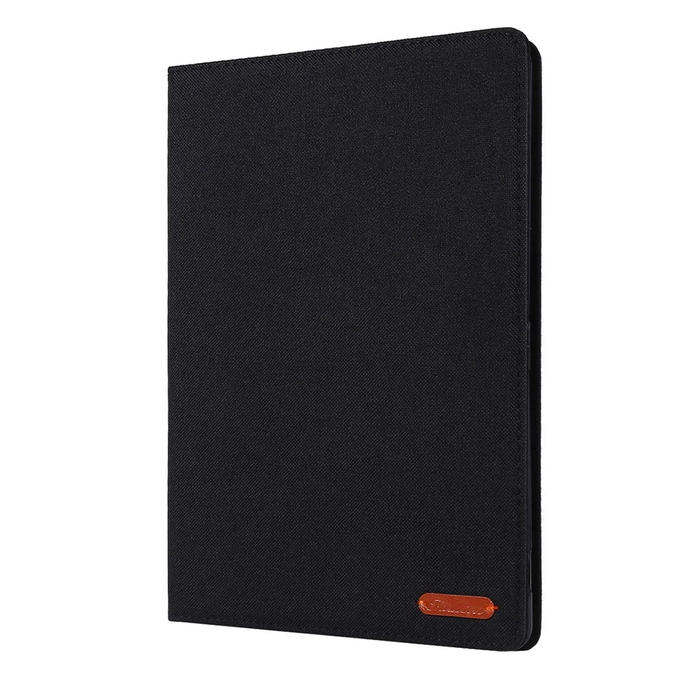 Cloth Texture Card Slots Stand Leather Flip Case for iPad 10.2 (2021)/(2020)/(2019) - Black - 5