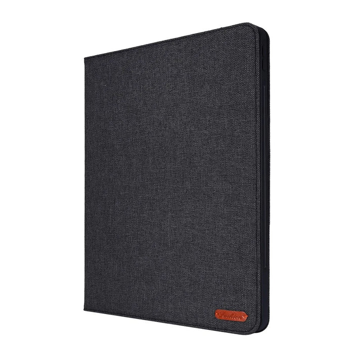 Cloth Texture Card Slots Stand Leather Cover for iPad Pro 12.9 (2022) / (2021) / (2020) / (2018) - Black - 4
