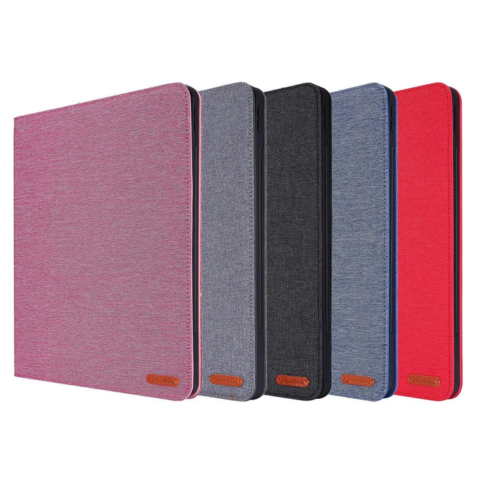 Cloth Texture Card Slots Stand Leather Cover for iPad Pro 12.9 (2022) / (2021) / (2020) / (2018) - Black - 6
