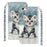 Light Spot Decor Pattern Printing Wallet Stand Leather Phone Shell for iPhone 6/6s 4.7-inch - Cat - 2
