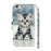 Light Spot Decor Pattern Printing Wallet Stand Leather Phone Shell for iPhone 6/6s 4.7-inch - Cat - 4