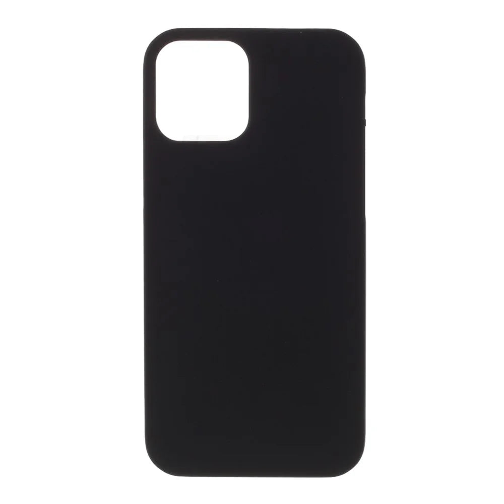 Rubberized Plastic Cell Phone Cover Case for iPhone 12 mini 5.4 inch - Black - 1