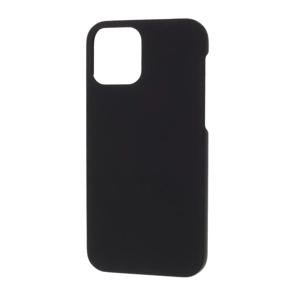 Rubberized Plastic Cell Phone Cover Case for iPhone 12 mini 5.4 inch - Black - 2