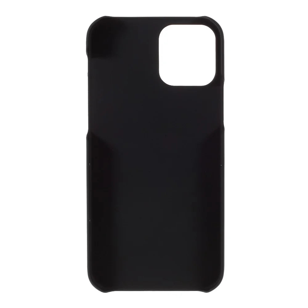Rubberized Plastic Cell Phone Cover Case for iPhone 12 mini 5.4 inch - Black - 3