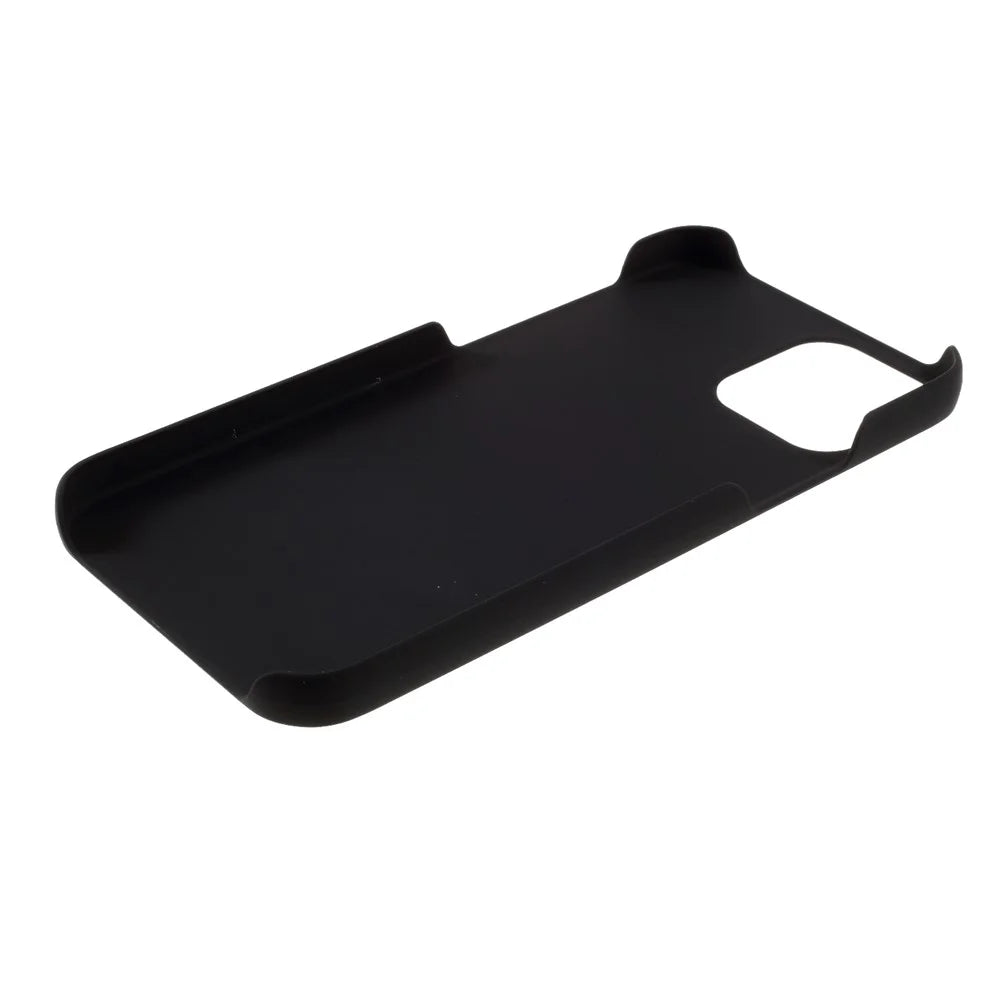 Rubberized Hard PC Case Protective Shell for iPhone 12 - Black - 6