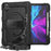 Tablet Case for iPad Pro 12.9 (2022) / (2021) / (2020) / (2018) Swivel Kickstand Hand Strap PC + Silicone Cover with Shoulder Strap - Black - 1