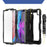 Tablet Case for iPad Pro 12.9 (2022) / (2021) / (2020) / (2018) Swivel Kickstand Hand Strap PC + Silicone Cover with Shoulder Strap - Black - 4