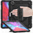 Tablet Case for iPad Pro 12.9 (2022) / (2021) / (2020) / (2018) Swivel Kickstand Hand Strap PC + Silicone Cover with Shoulder Strap - Black - 5