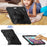Tablet Case for iPad Pro 12.9 (2022) / (2021) / (2020) / (2018) Swivel Kickstand Hand Strap PC + Silicone Cover with Shoulder Strap - Black - 6