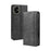 Auto-absorbed Retro PU Leather Cover for iPhone 12 Pro Max 6.7 inch - Black - 2