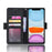Leather Phone Unique Case with Multiple Card Slots for iPhone 12 Pro Max 6.7 inch - Black - 5