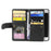 Zipper Pocket 9 Card Slots Leather Wallet Case for iPhone 6s/6 - Black - 5