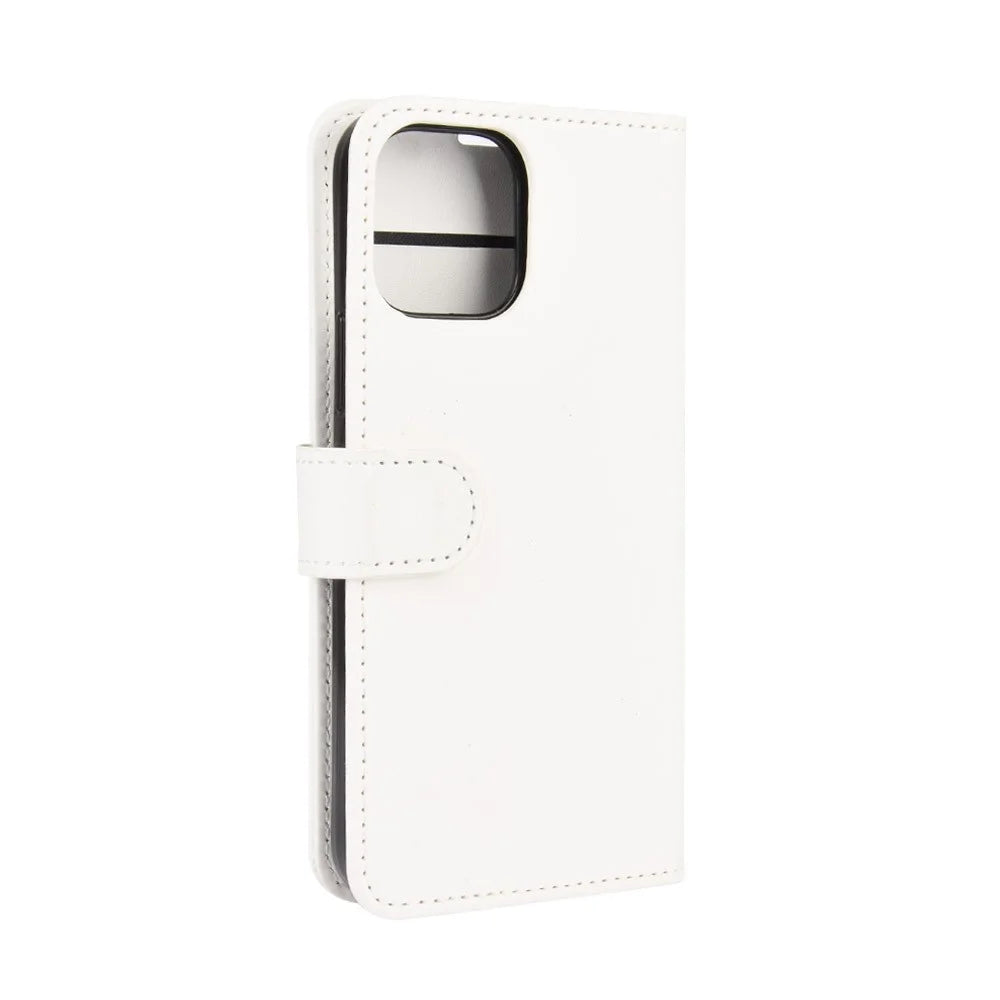 Crazy Horse Wallet Leather Stand Cell Phone Case for iPhone 12 - White - 6
