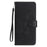 Imprint Butterfly Flower Wallet Leather Protective Case for iPhone 12 mini - Black - 7