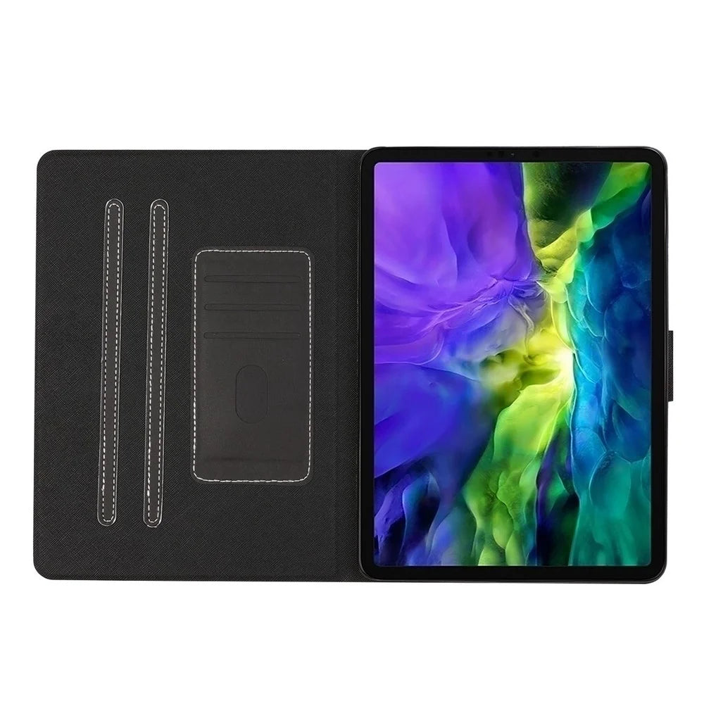 Auto Wake Sleep Stand Smart Leather Tablet Cover for iPad Air (2020) / Air (2022) / Pro 11-inch (2020) / (2022) / (2021) - Black - 5