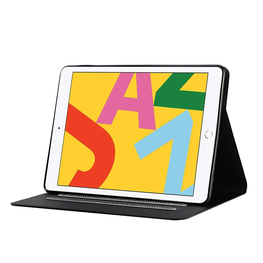 Auto Wake Sleep Stand Smart Leather Tablet Cover for iPad 10.2 (2021)/(2020)/(2019) / iPad Pro 10.5-inch (2017) / iPad Air 10.5 inch (2019) - Black - 4