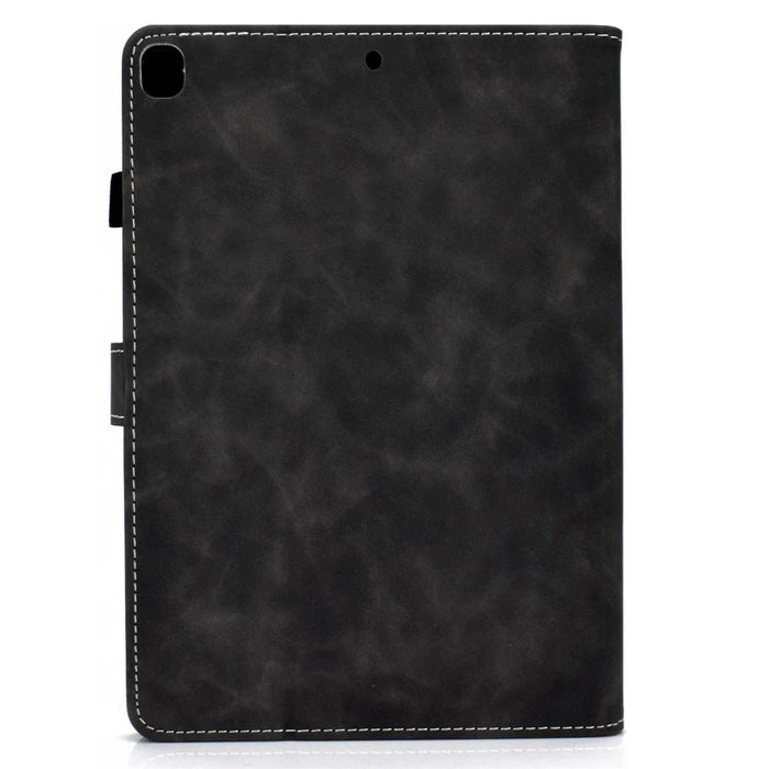 Solid Color Card Slots Stand Flip Leather Protective Cover for iPad 10.2 (2021)/(2020)/(2019) / iPad Air 10.5 inch (2019) - Black - 3