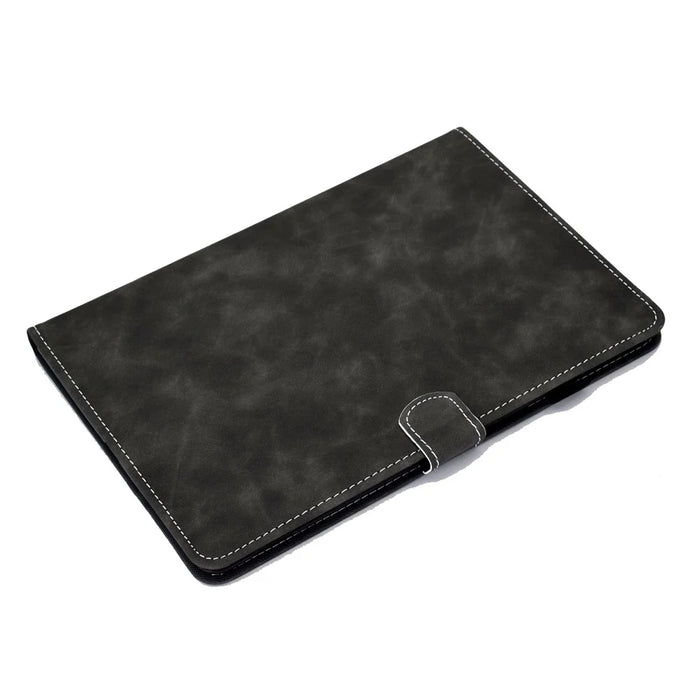 Solid Color Card Slots Stand Flip Leather Protective Cover for iPad 10.2 (2021)/(2020)/(2019) / iPad Air 10.5 inch (2019) - Black - 6