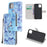 Cross Texture Pattern Printing Wallet Leather Phone Casing for iPhone 12 mini 5.4 inch - Butterfly - 1